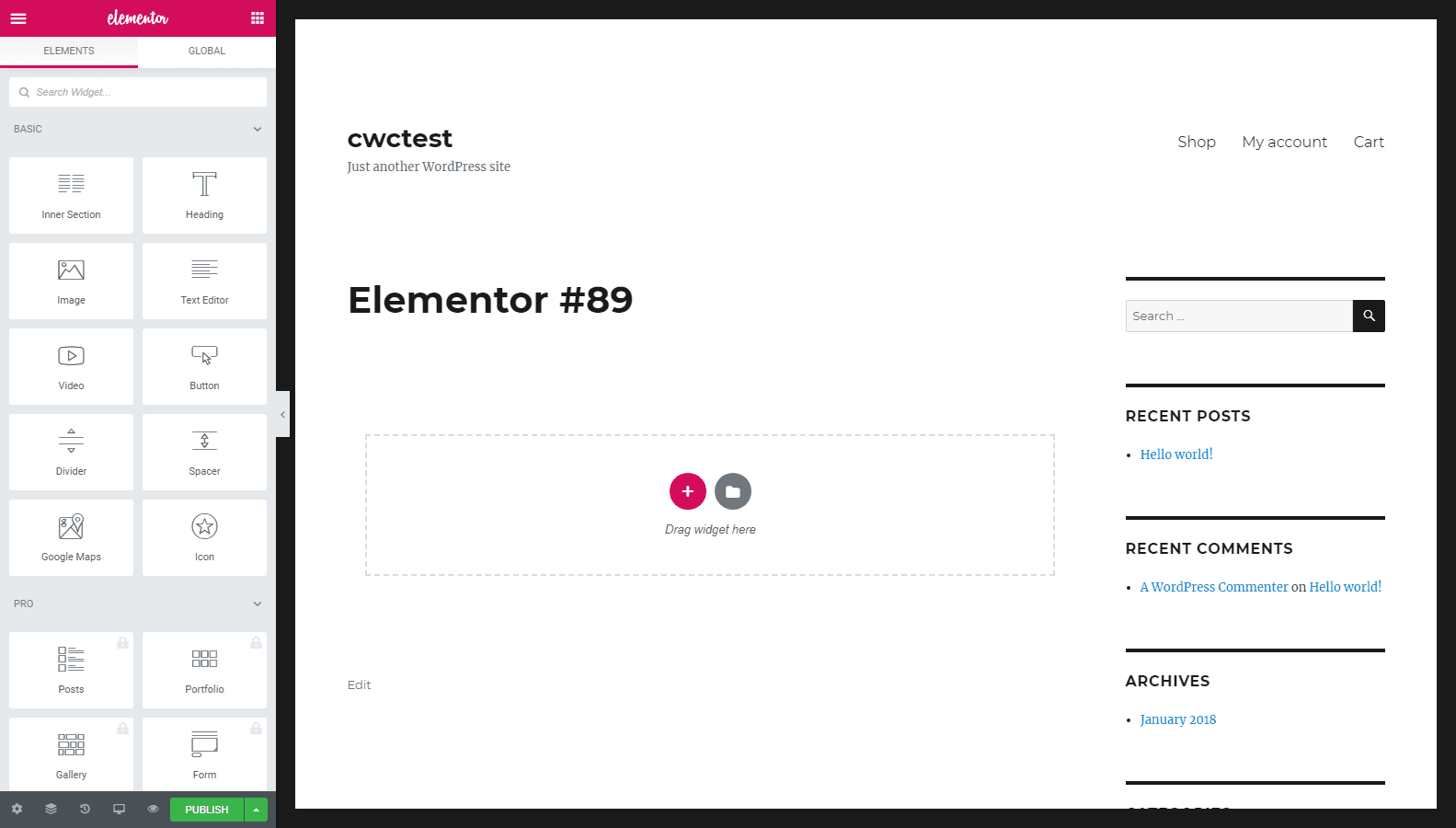 Elementor Page