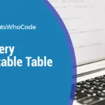 How to Create an Editable Table with jQuery & Pure CSS 1
